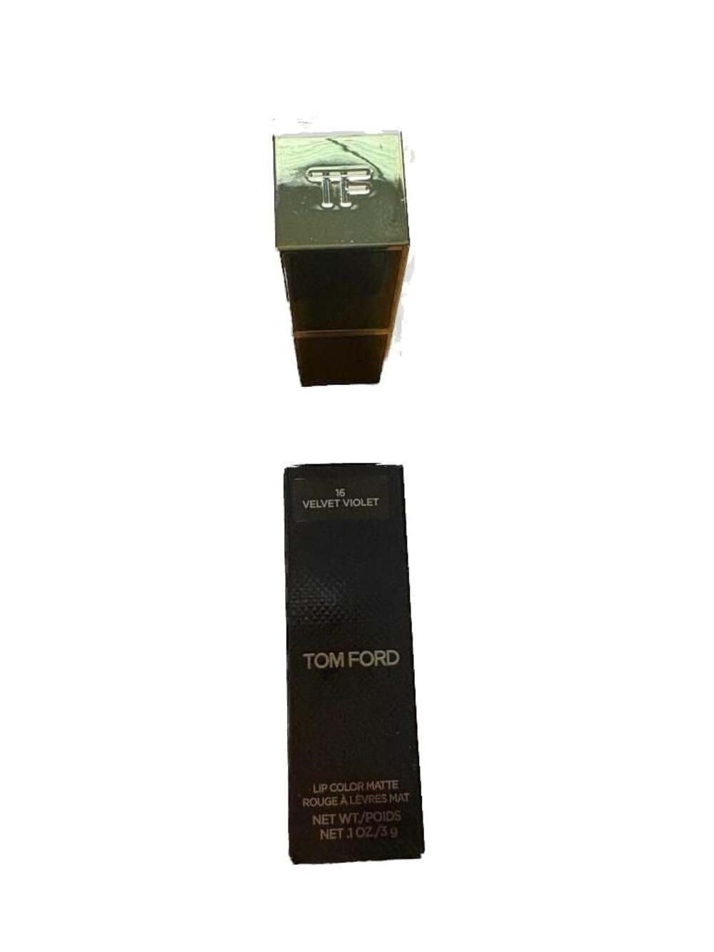 Tom Ford Lip Color Matte 16 Velvet Violet Full Size 0.1oz/3g
